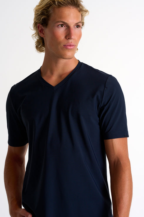 Shan Actuel Textured V-neck jersey